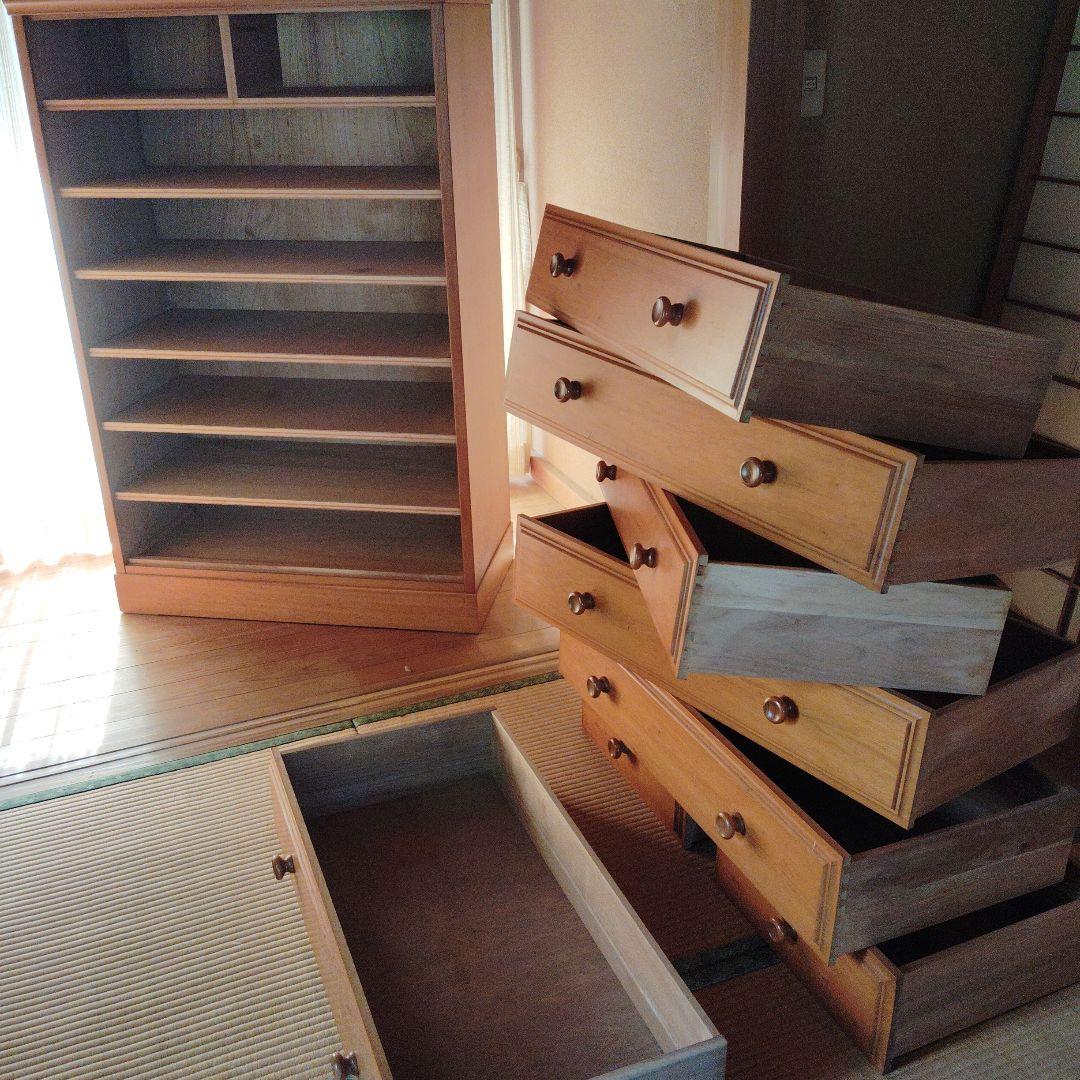 整理タンス　ハイチェスト　和洋タンス　ナチュラル