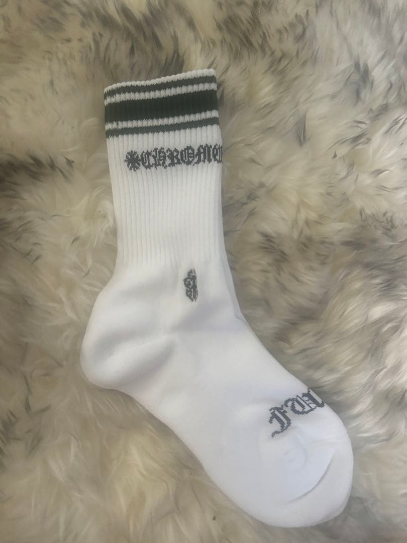 正規品クロムハーツ白緑靴下のみ