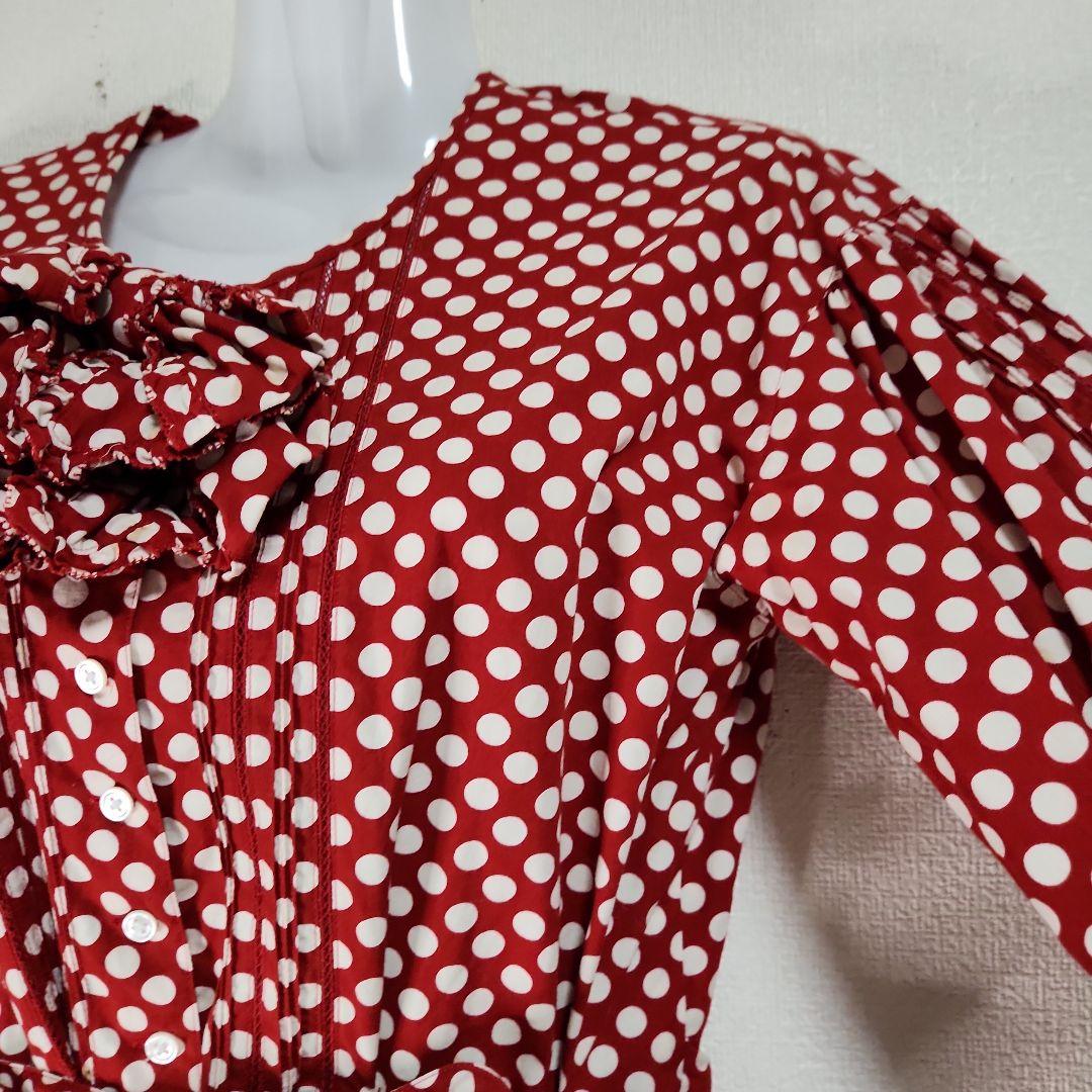 希少 PINK HOUSE ピンクハウス ポルカドット コットンワンピース