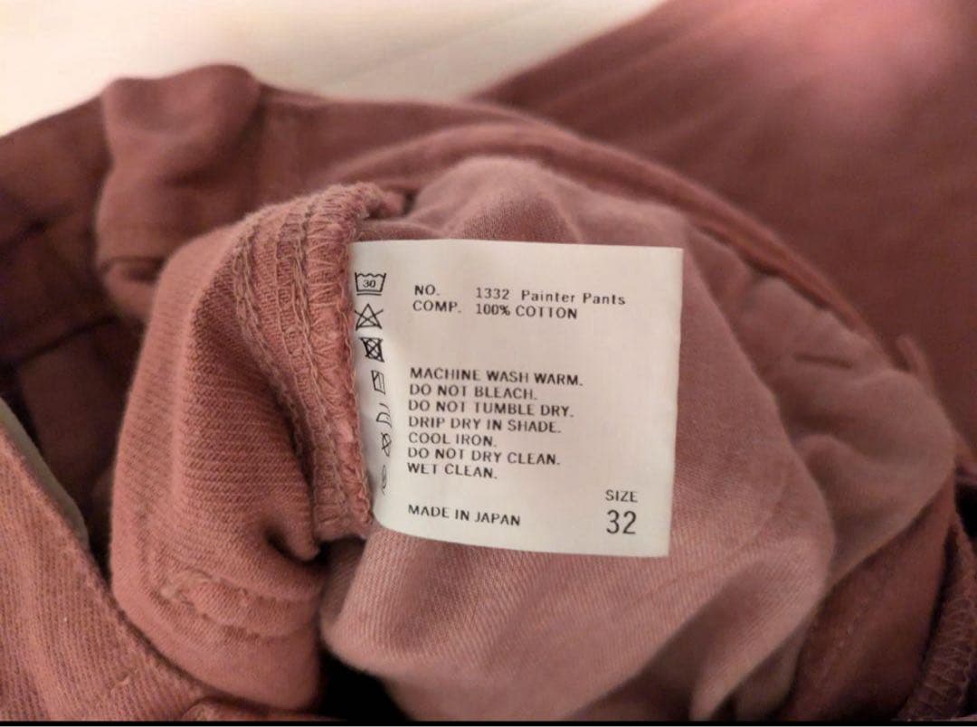 パンツ THE SHISHIKUI Painter pants/D.PINK 32