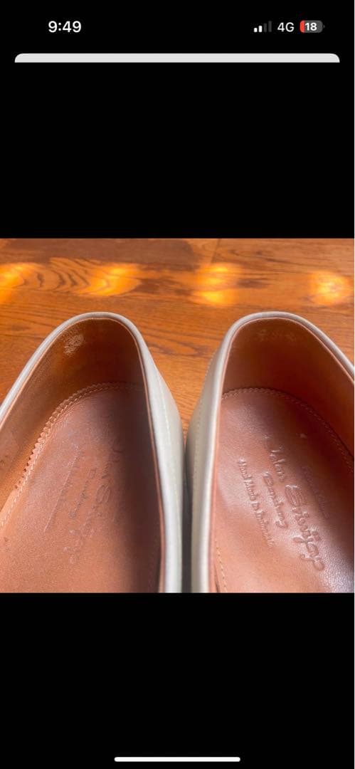 ジャランスリウァヤ 美品 98589 ローファー ベージュ ホワイト 8