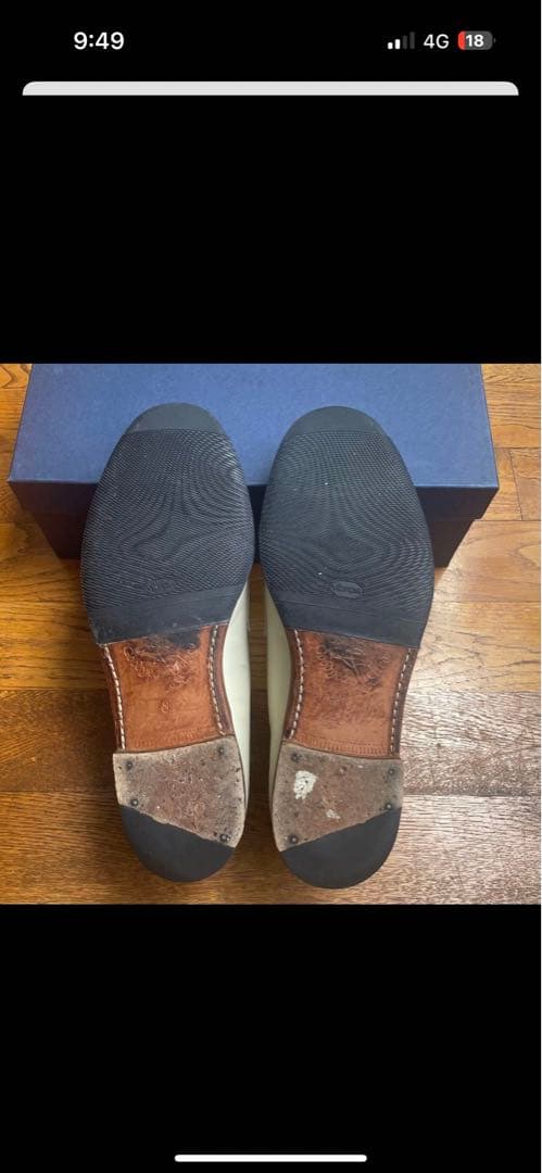 ジャランスリウァヤ 美品 98589 ローファー ベージュ ホワイト 8