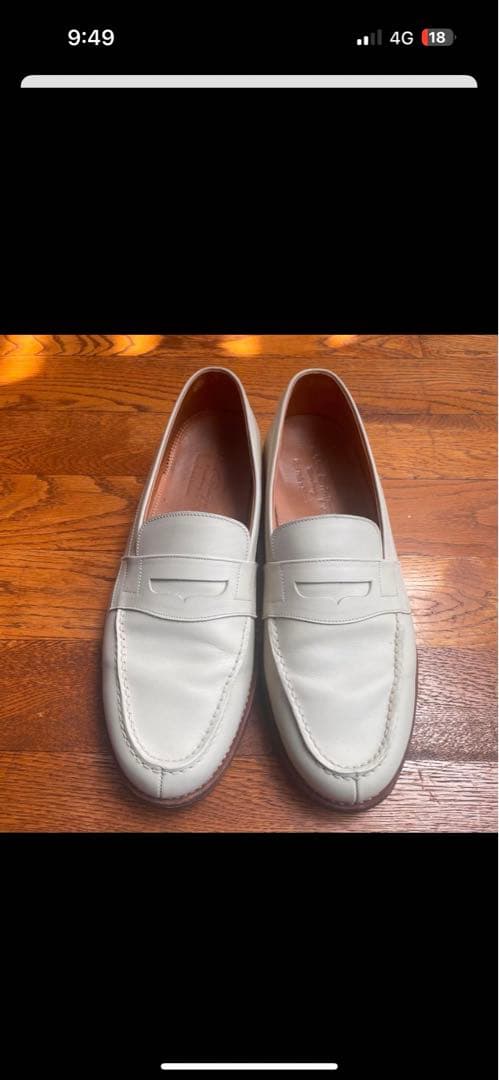 ジャランスリウァヤ 美品 98589 ローファー ベージュ ホワイト 8