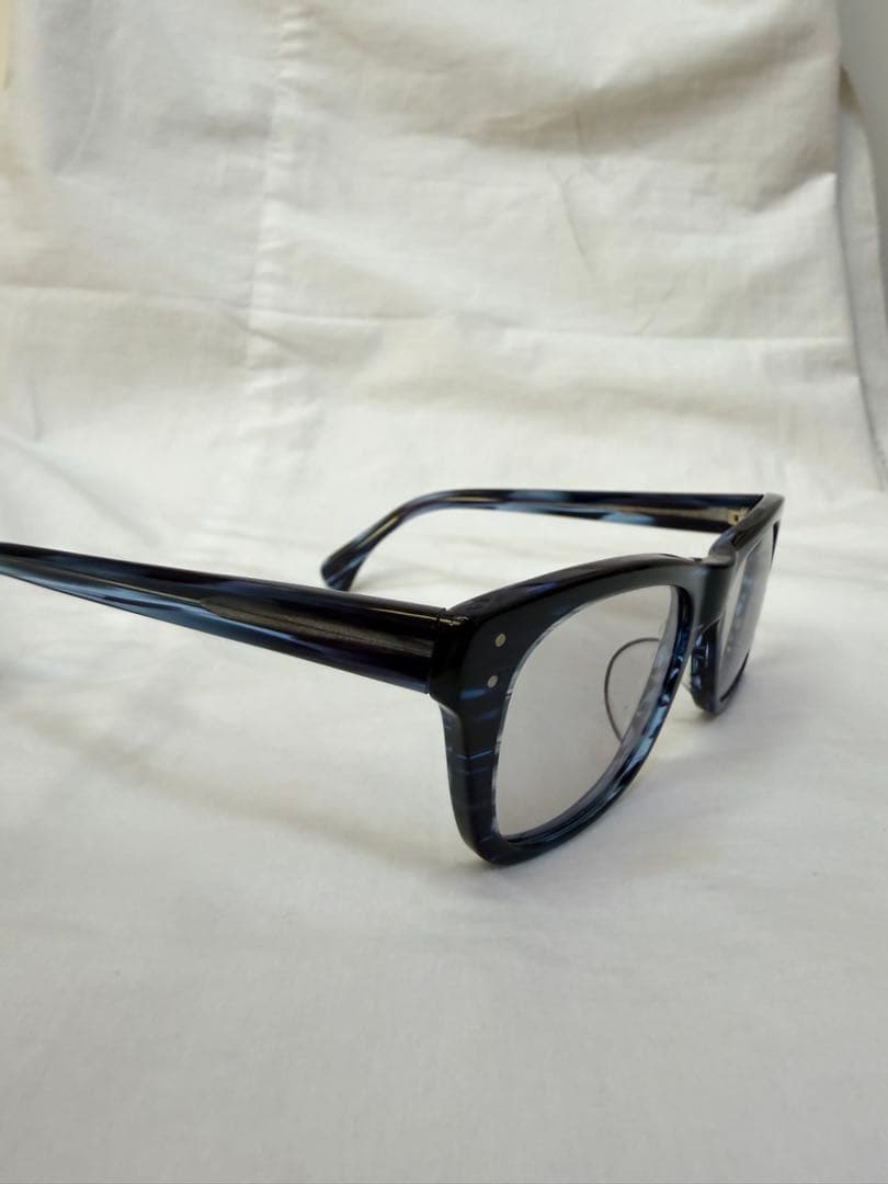 オリバーピープルズ Houston ブルー柄 メガネ サングラス　度なし