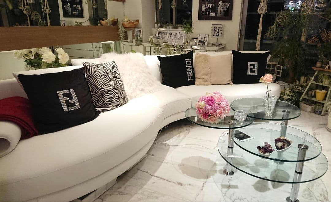 特大 ① FENDI クッション モノグラム 約57cm