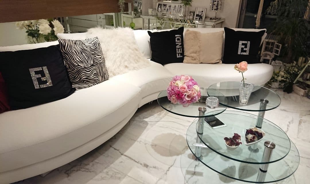 特大 ① FENDI クッション モノグラム 約57cm