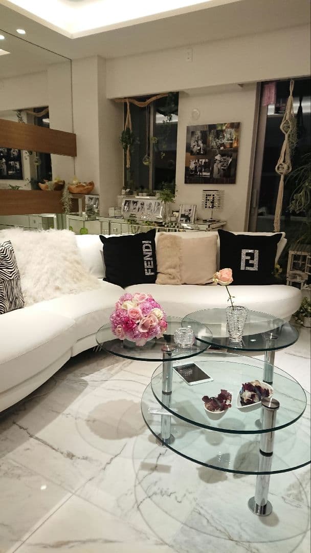 特大 ① FENDI クッション モノグラム 約57cm