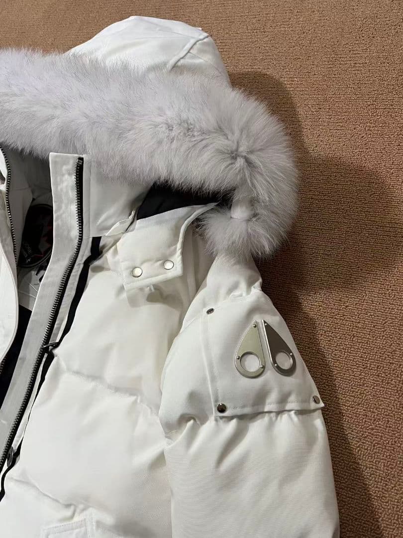 MOOSE KNUCKLES ホワイト ダウンジャケット S