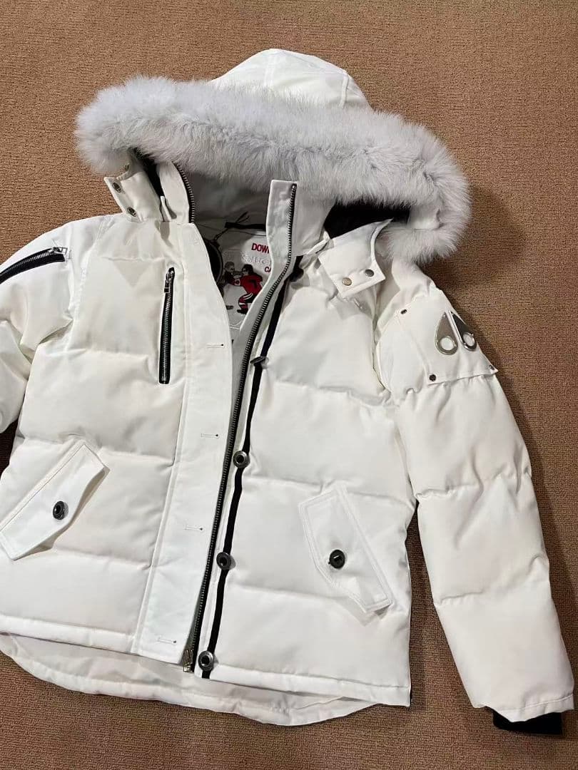 MOOSE KNUCKLES ホワイト ダウンジャケット S