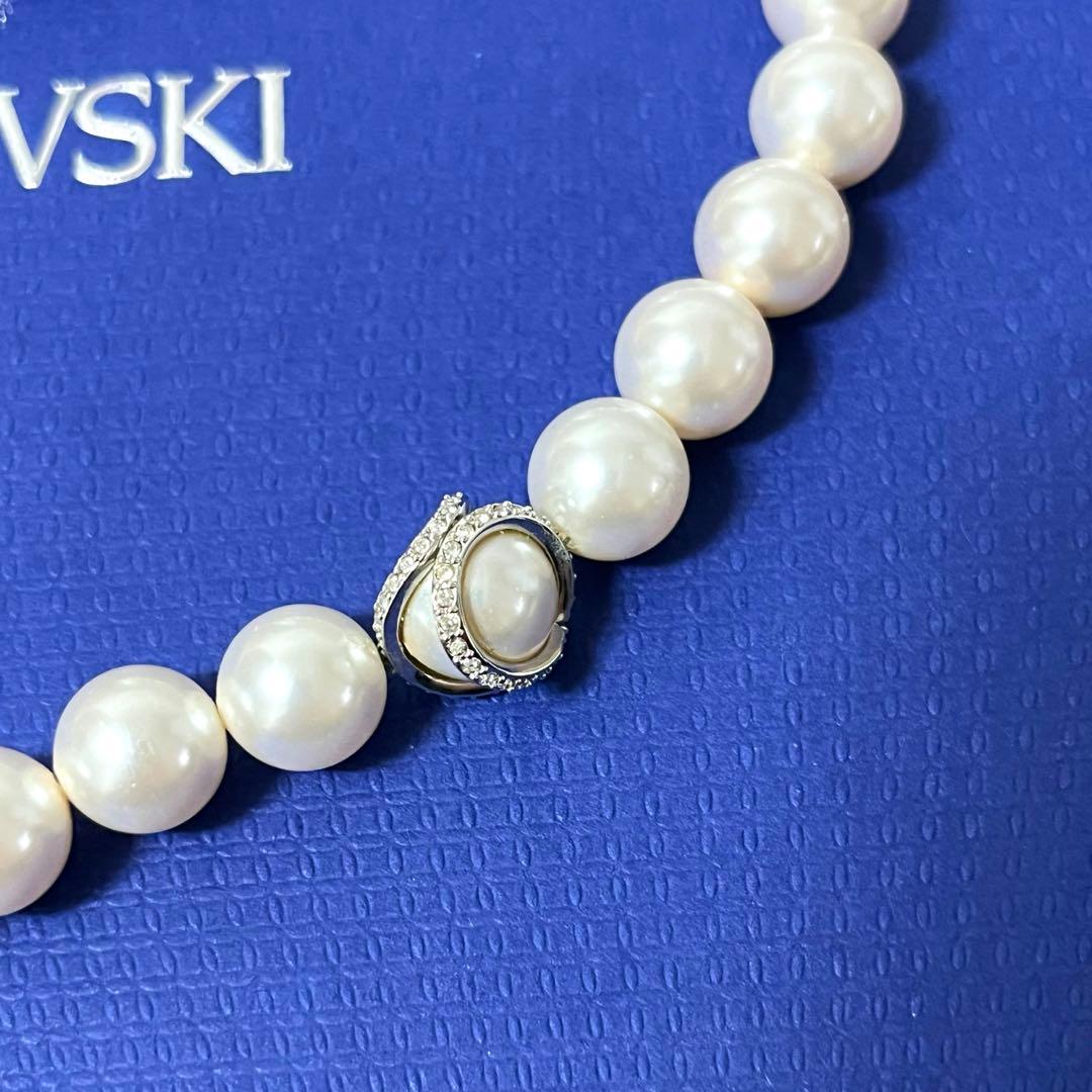 スワロフスキー　ネックレス　Nude オールラウンド　パール　正規品　極美品箱付