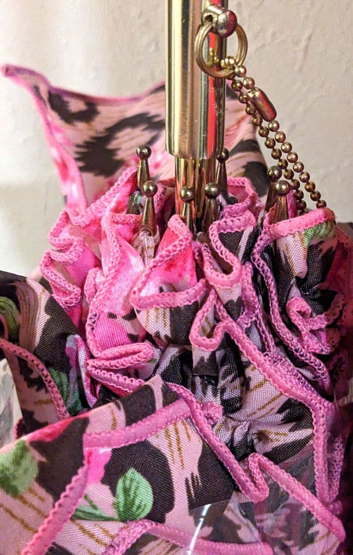 新品未使用 MA＊RS マーズ 薔薇ヒョウ柄 おりぼんつき傘