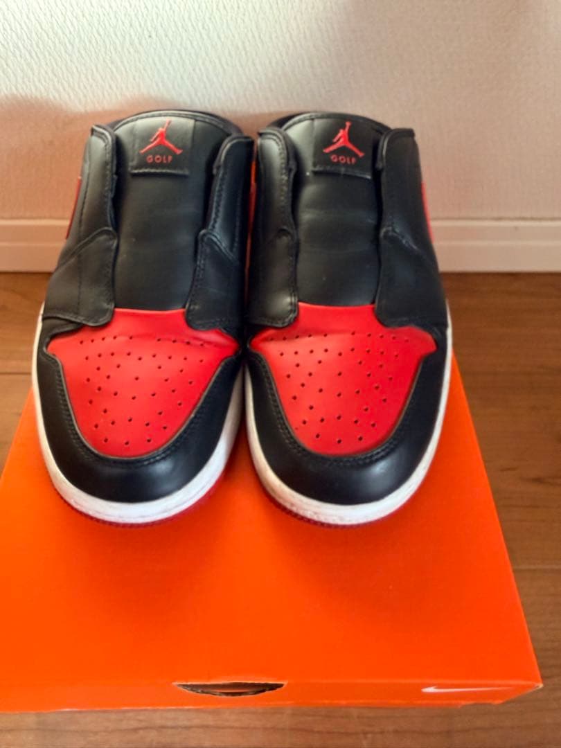 【美品】ナイキ エア ジョーダン 1 ミュール ゴルフ \"ブレッド\" 27cm