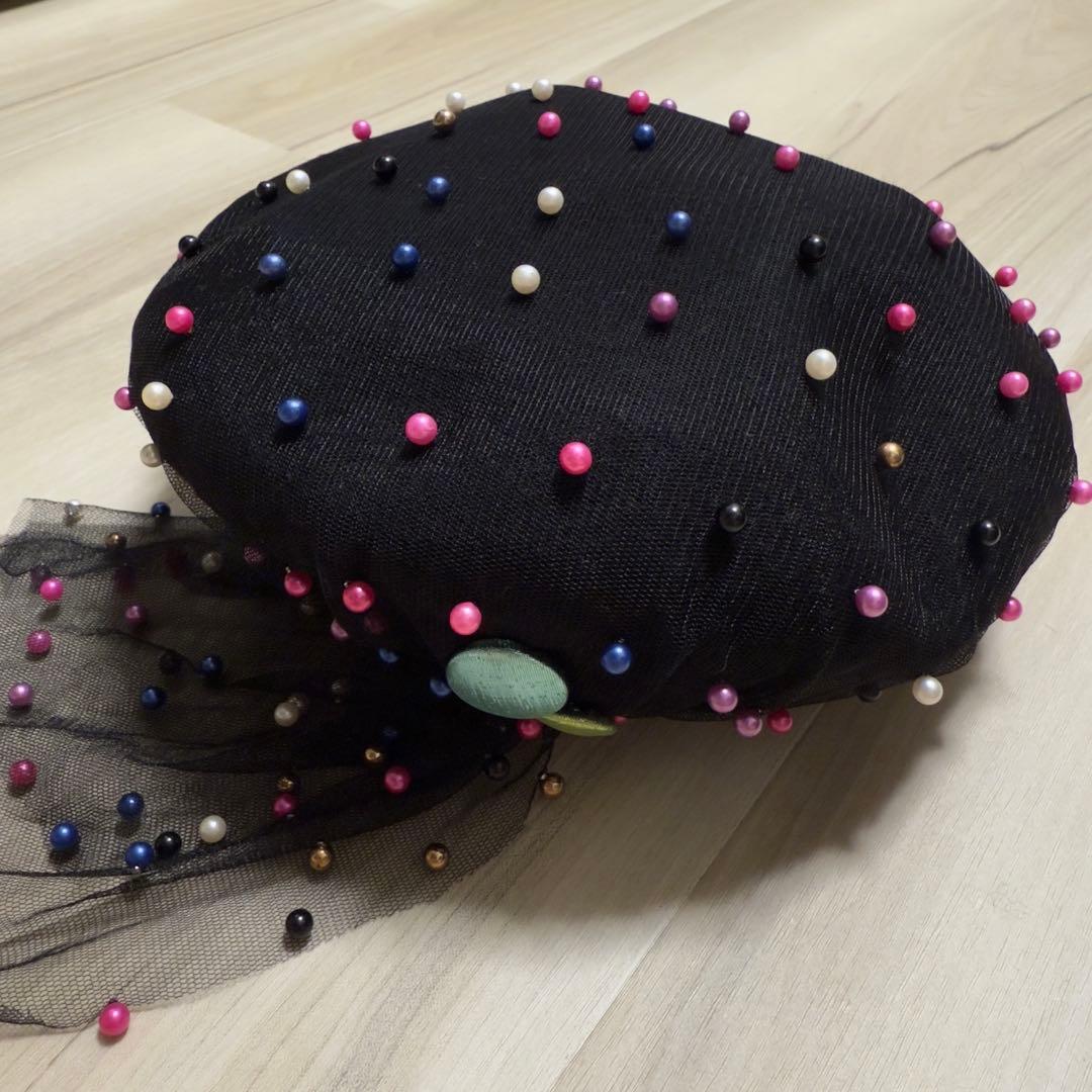 超美品！coco&ami ベレー帽　星座〜MOON☆