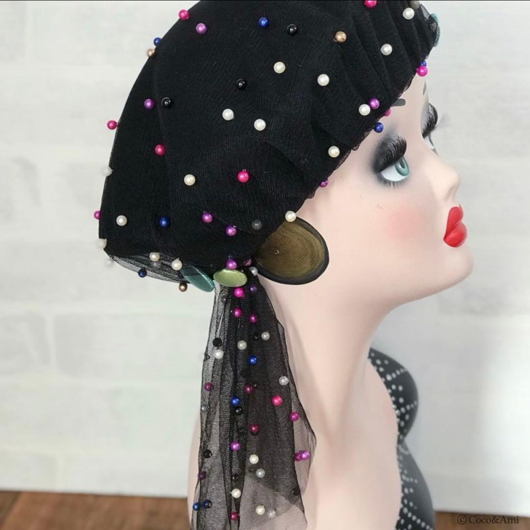 超美品！coco&ami ベレー帽　星座〜MOON☆