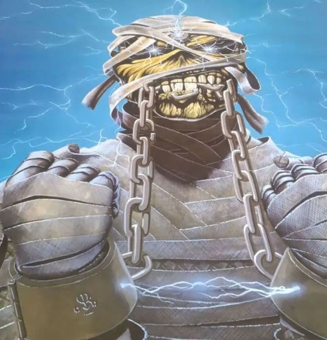 IRON MAIDEN ポスター 1985 WORLD SLAVERY TOUR