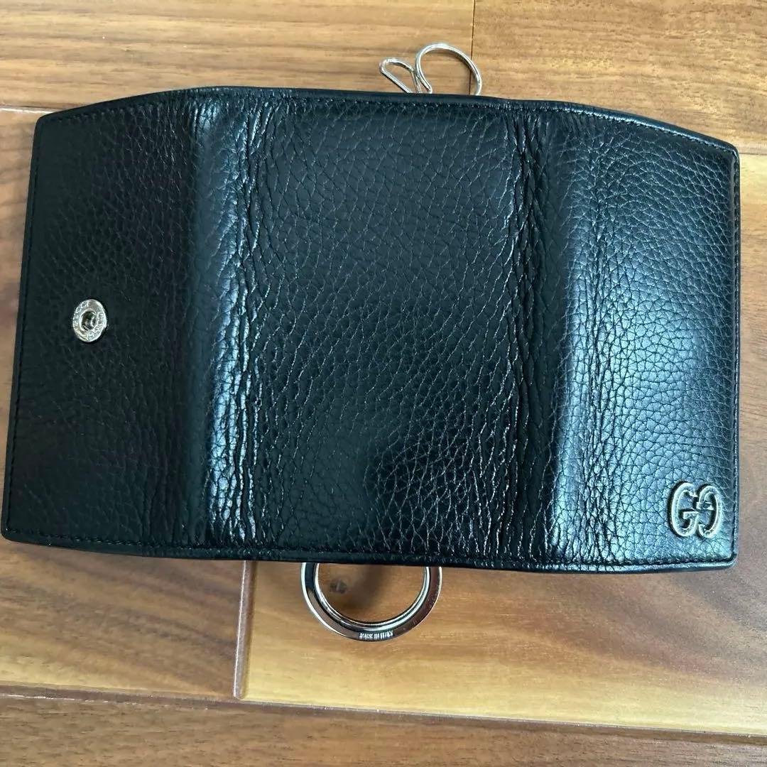 ポン様用　GUCCI ブラック レザー キーケース