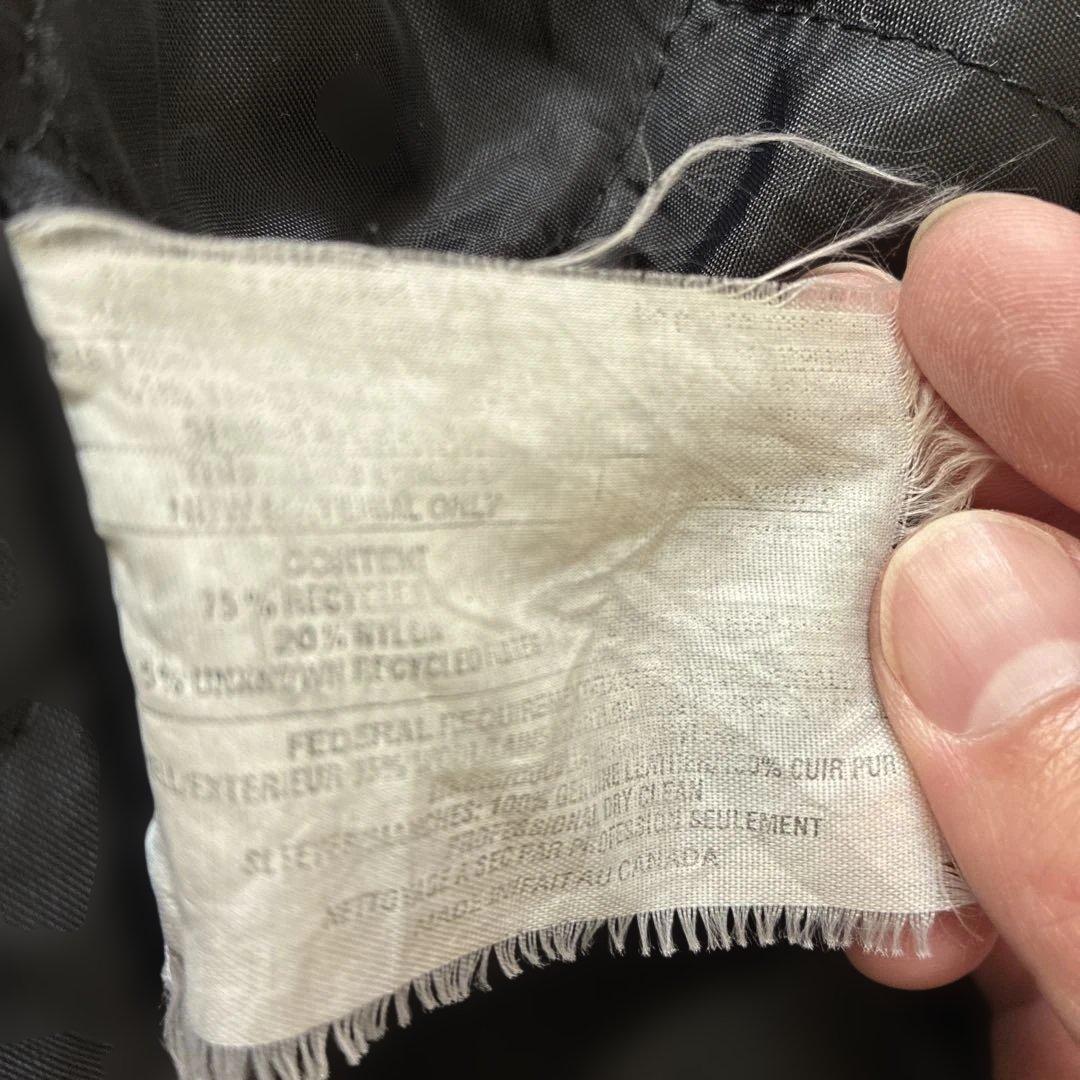 90s カナダ製 スタジャン 企業ロゴ CONCORD ウール×レザー