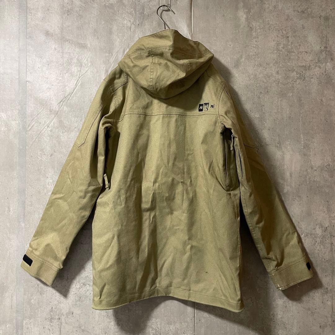 Burtonバートンスキーウェアスノーボードジャケットパーカーベージュ黒ブラック