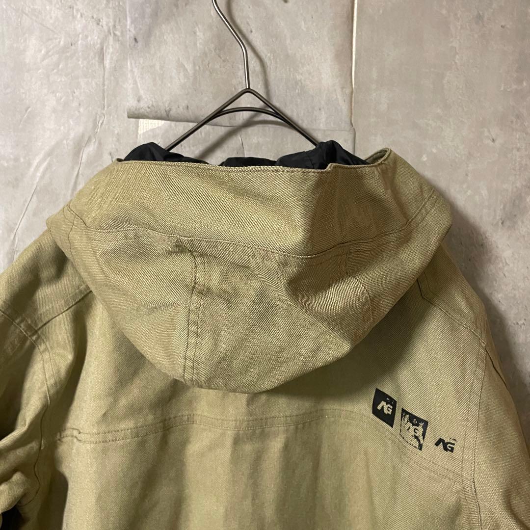 Burtonバートンスキーウェアスノーボードジャケットパーカーベージュ黒ブラック