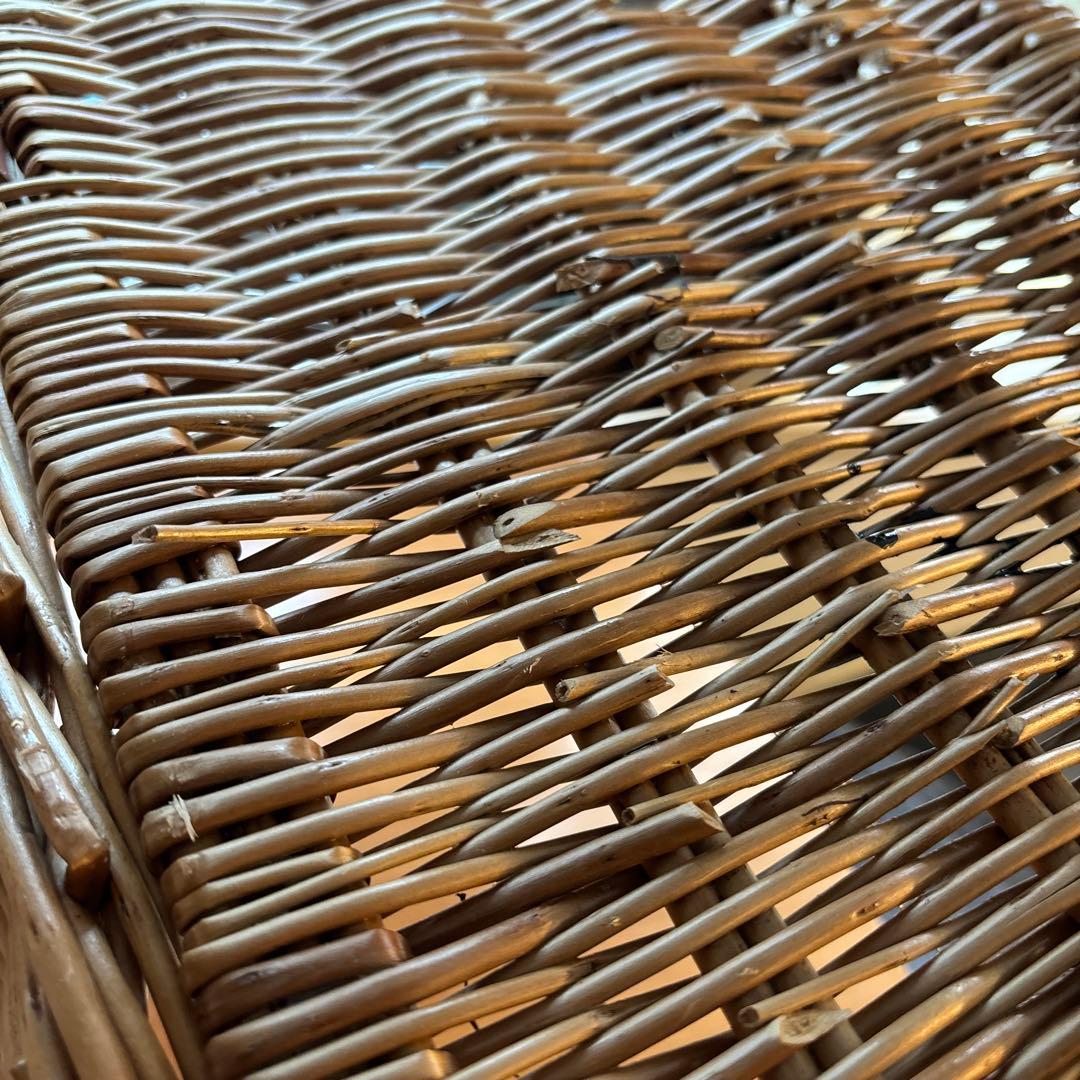 42cm 中型　ウイッカー・バスケット　新品　フォートナム&メイソン　バスケット