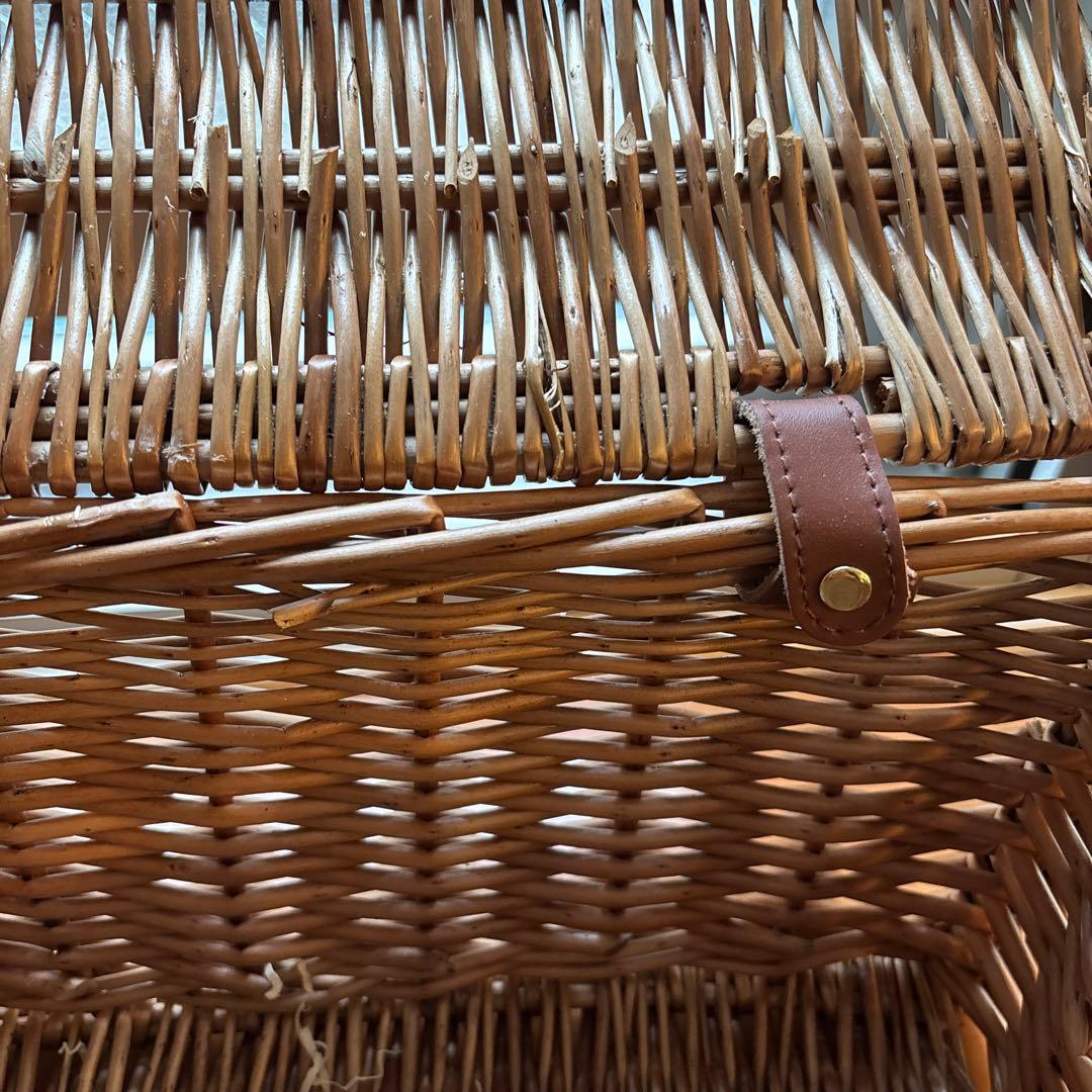 42cm 中型　ウイッカー・バスケット　新品　フォートナム&メイソン　バスケット