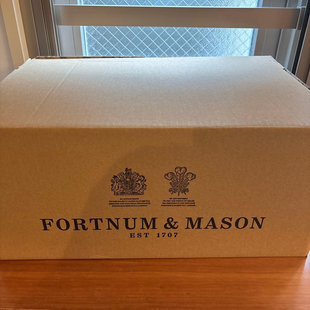 42cm 中型　ウイッカー・バスケット　新品　フォートナム&メイソン　バスケット