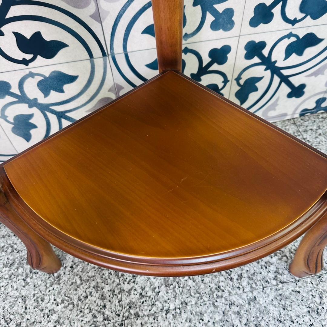 コンソールテーブル　コーナーテーブル　大理石調　猫脚　花台　ヴィンテージ