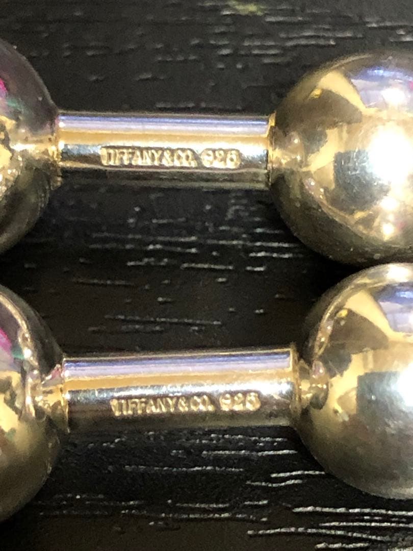 TIFFANY ティファニー カフス カフリンクス ダンベルモチーフ　925