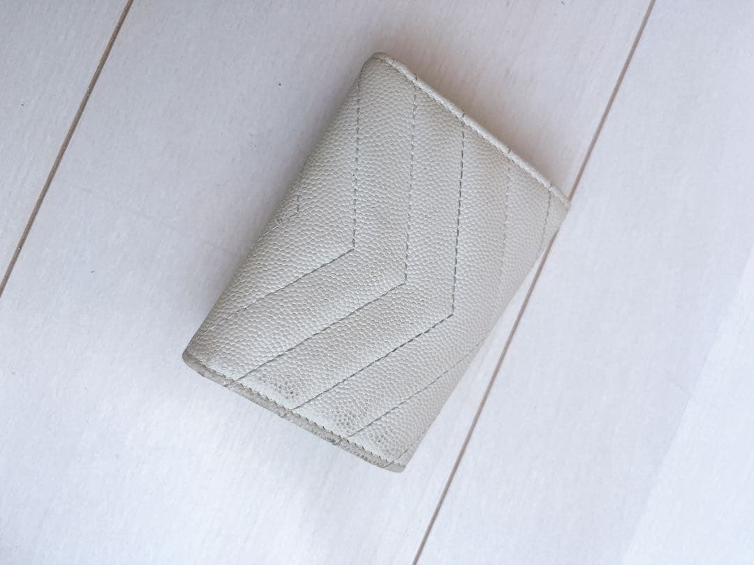 サンローランキーケース ホワイト アイボリー 付属品あり 正規品 サンローラン