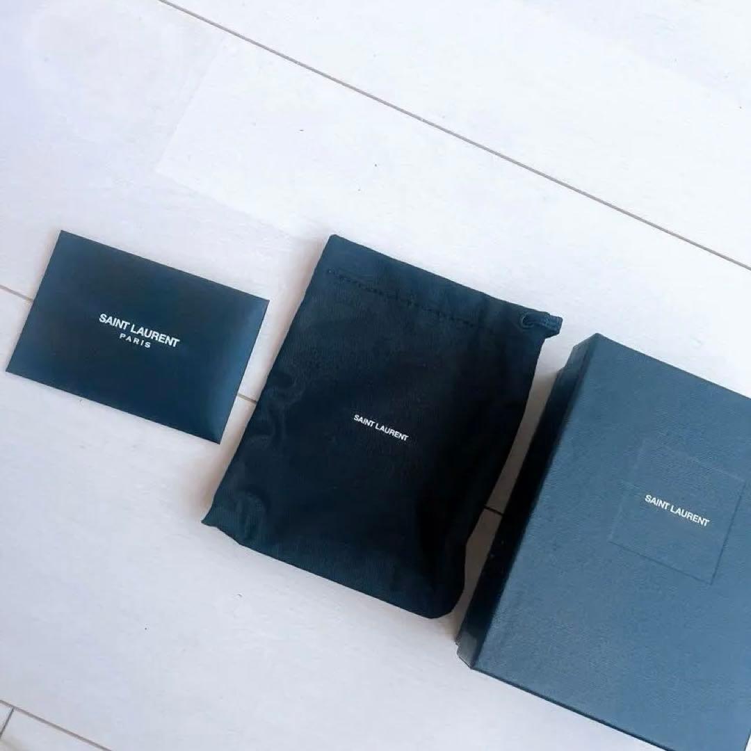 サンローランキーケース ホワイト アイボリー 付属品あり 正規品 サンローラン