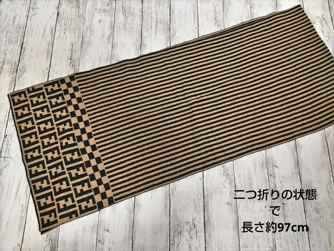 ★新品美品★FENDIマフラーグローブセットフェンディ手袋ロゴイタリア製ストール
