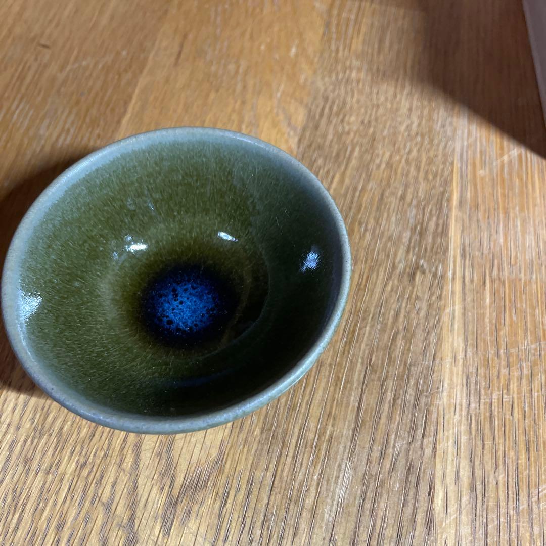 人間国宝　福島善三　小石原焼　盃　共箱