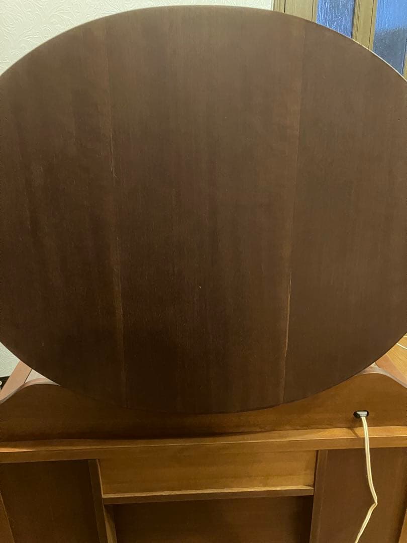 ビンテージ木製ブラウンドレッサー 鏡ミエミラー