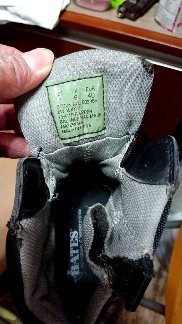 ベイツ bates DELTA6 gore-tex 7EW 25～26㎝