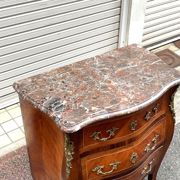 関西限定　送料別　アンティーク大理石チェスト　コンソールテーブル　サイドボード