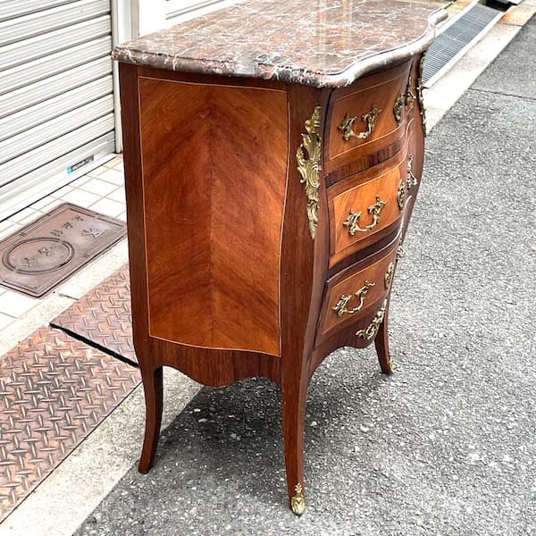 関西限定　送料別　アンティーク大理石チェスト　コンソールテーブル　サイドボード