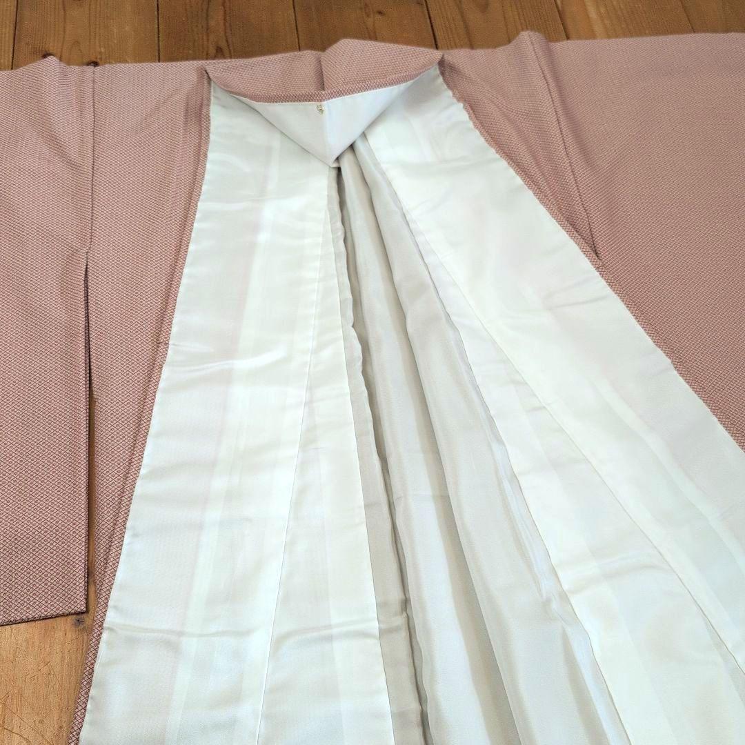 【専用】正絹小紋　袷【幾何学柄】着物/帯/帯揚/帯締/雪駄/襦袢/男性着物