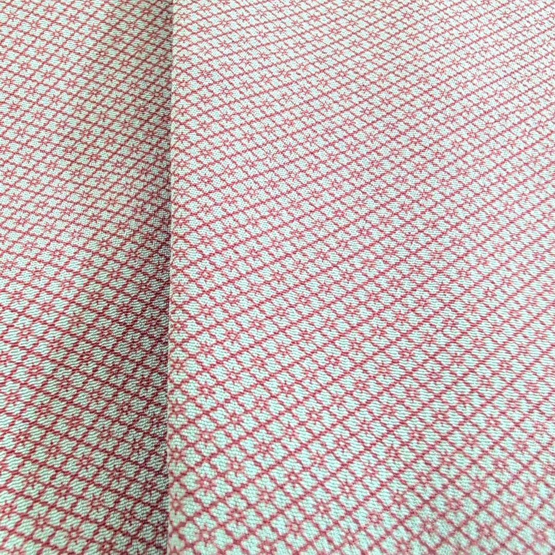 【専用】正絹小紋　袷【幾何学柄】着物/帯/帯揚/帯締/雪駄/襦袢/男性着物