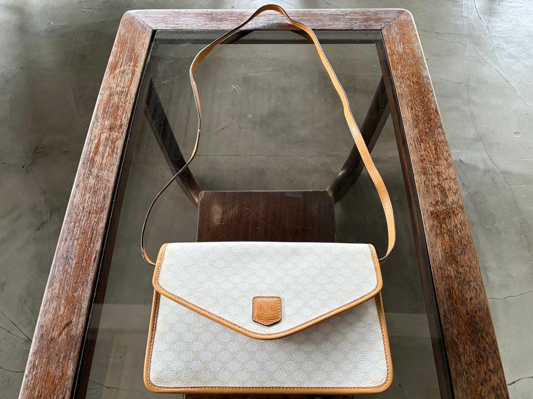 1980s vintage cap ビンテージセリーヌショルダーバック　マカダム