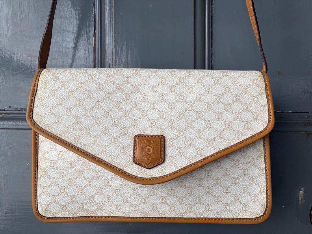 1980s vintage cap ビンテージセリーヌショルダーバック　マカダム