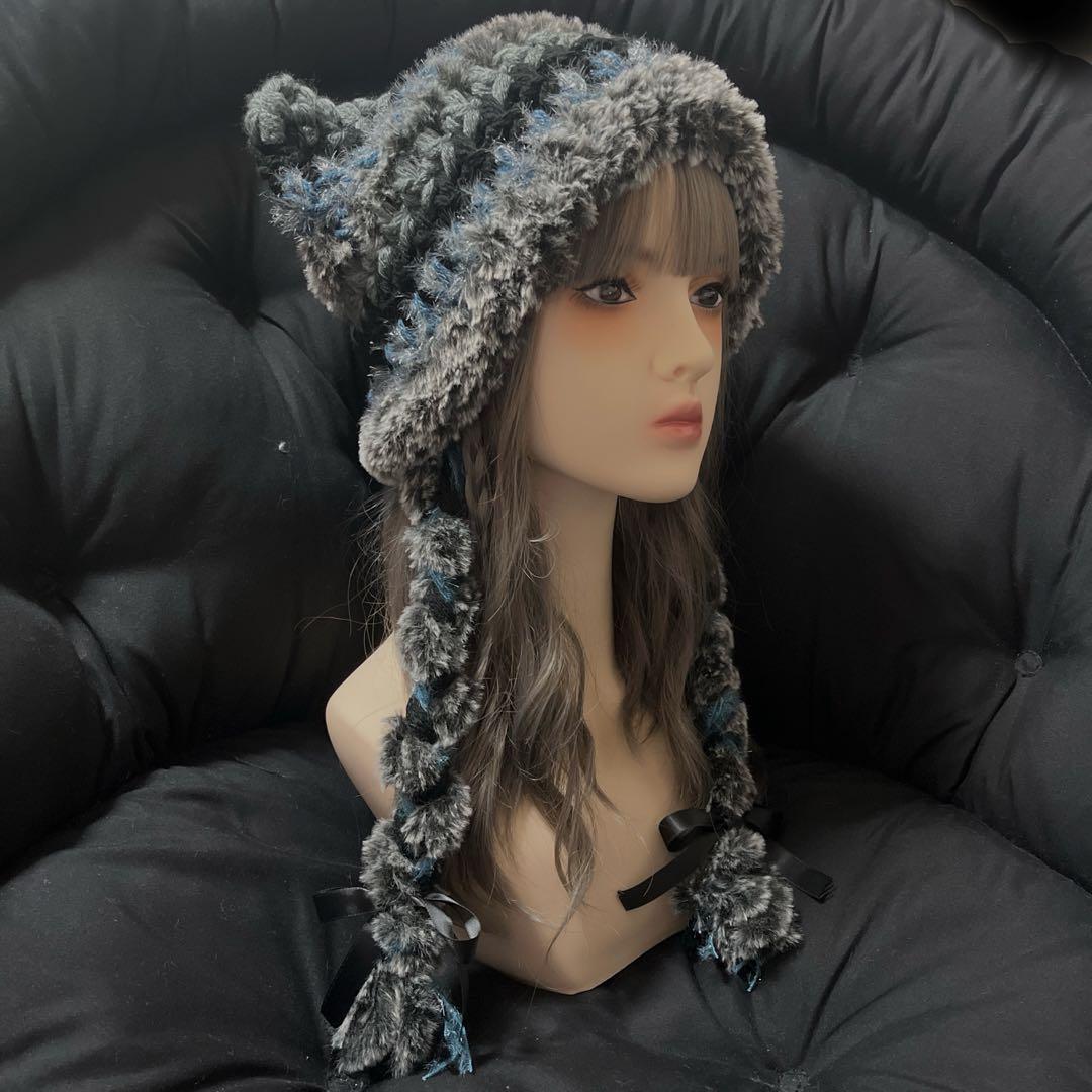 プーさんページ　猫耳ニット帽オーダー