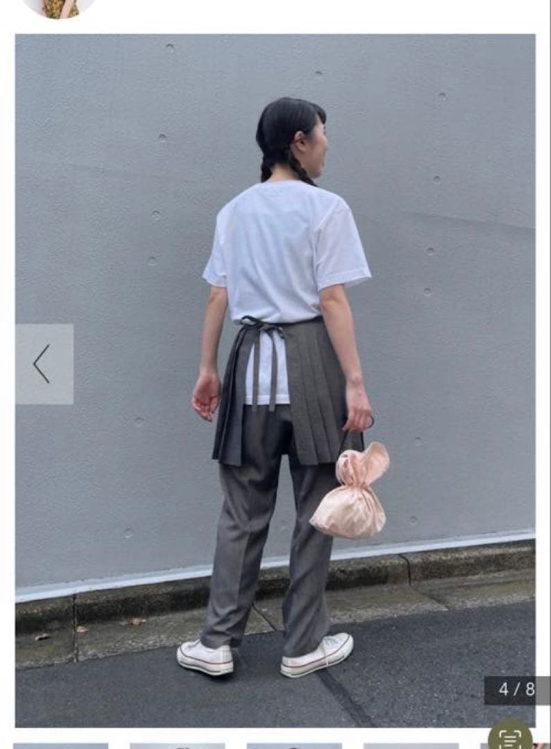 fig Ｌondon DECO woolmood apron pants