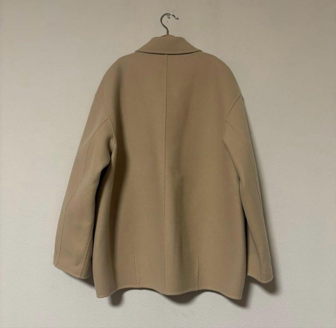 GALERIE VIE ウールカシミヤメルトン　バルカラーショートコート