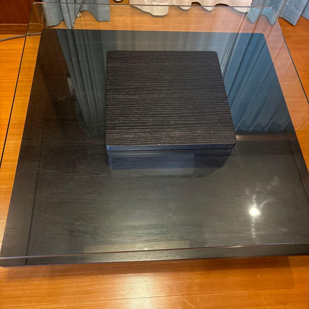 ガラスセンターテーブル木目調 引き取り希望