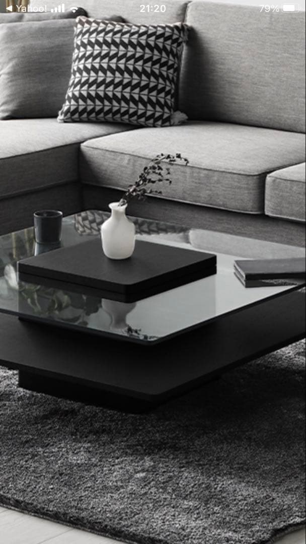 ガラスセンターテーブル木目調 引き取り希望