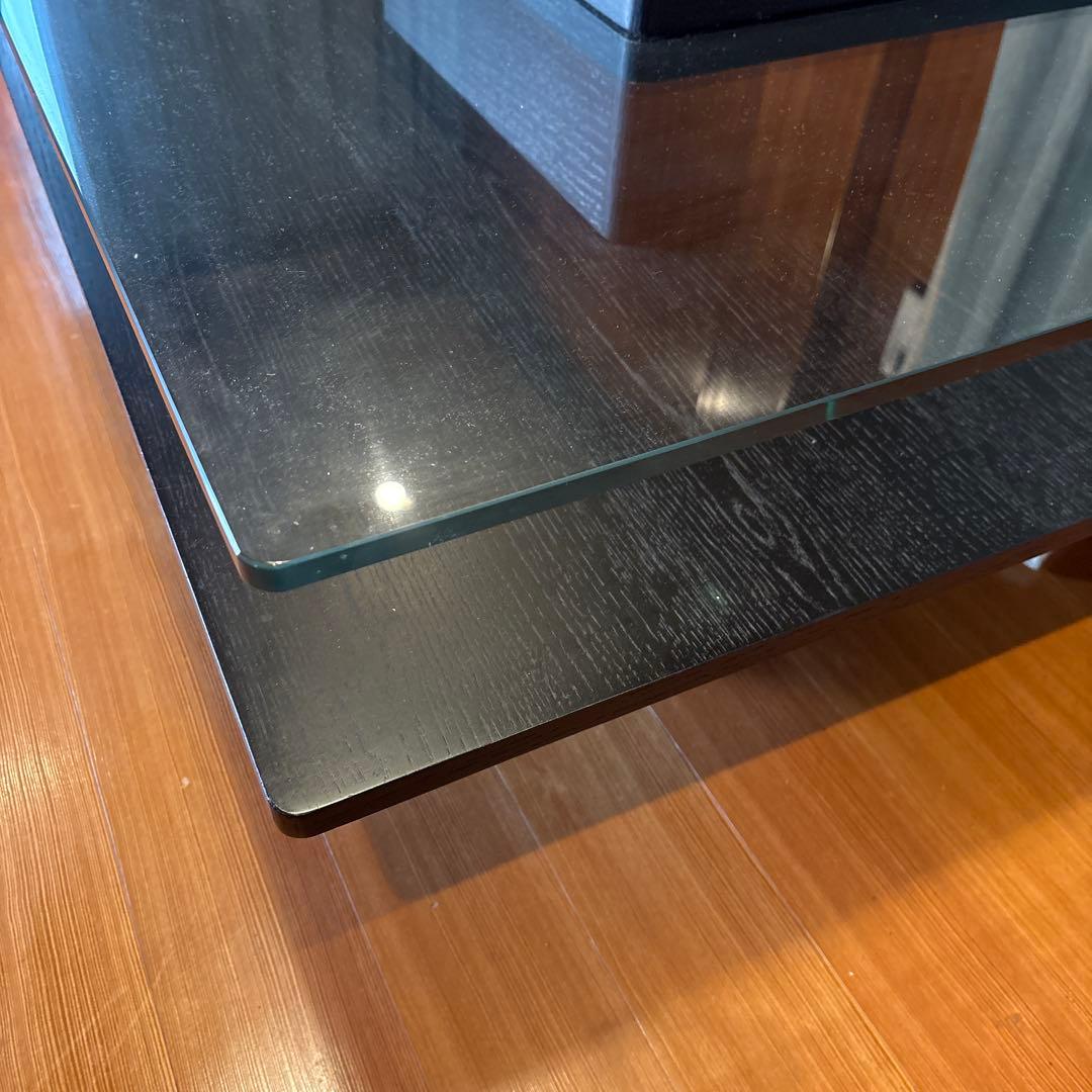 ガラスセンターテーブル木目調 引き取り希望