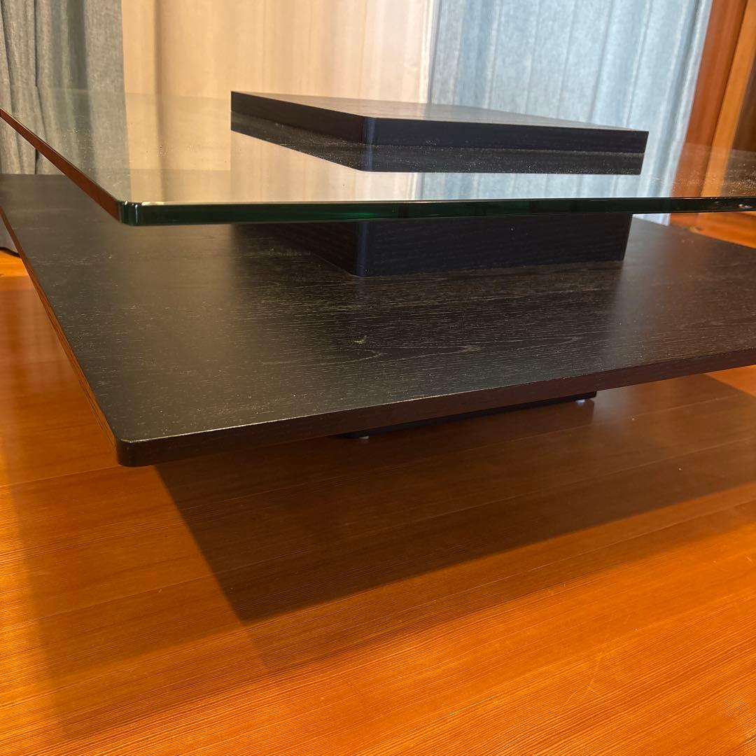 ガラスセンターテーブル木目調 引き取り希望