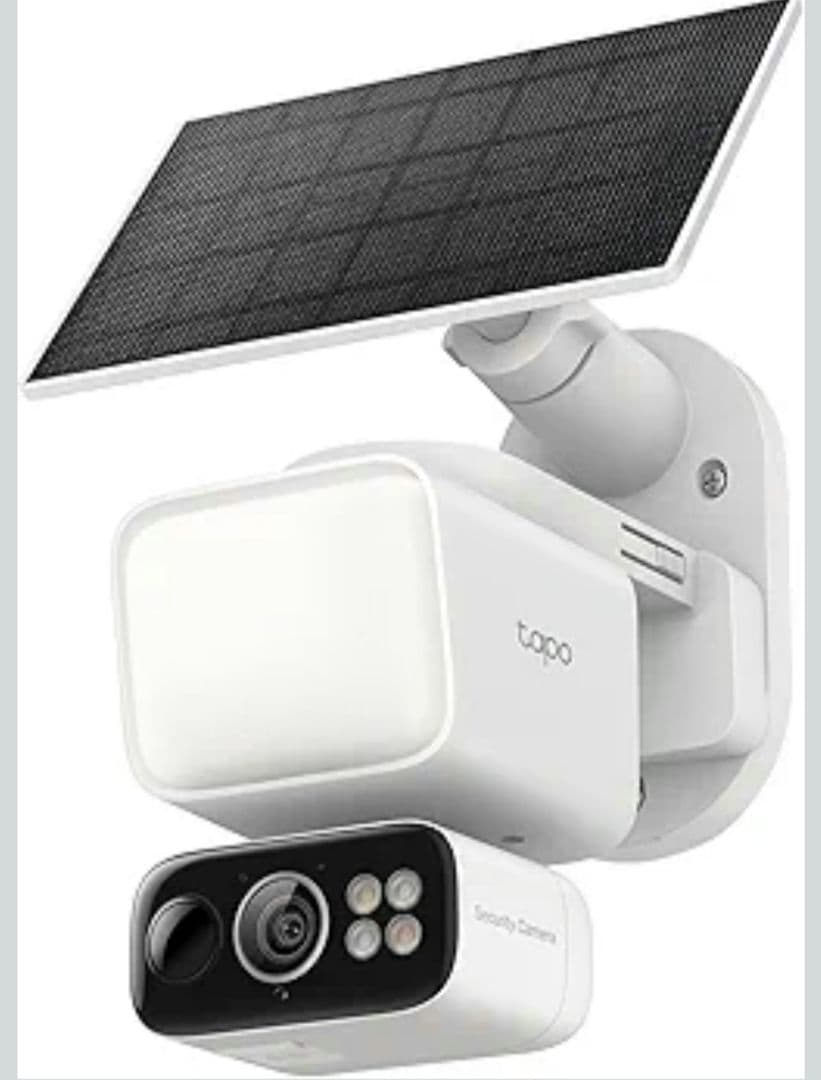 Tapo(タポ) 防犯カメラ 屋外 ソーラー給電 配線工事不要 センサーライト