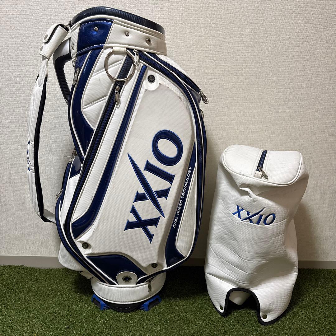 XXIO ゼクシオ キャディバッグ ホワイト 9.5型 ゴルフバッグ