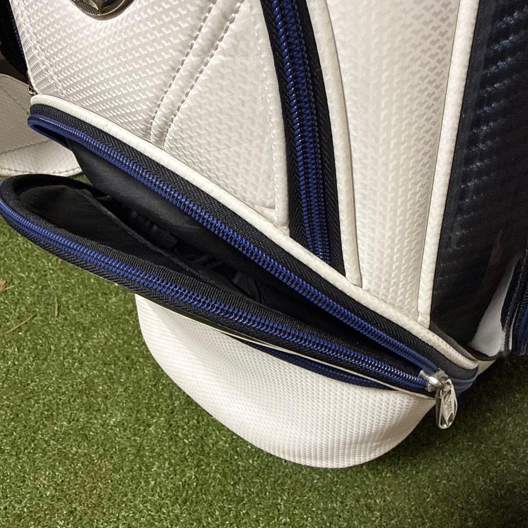 XXIO ゼクシオ キャディバッグ ホワイト 9.5型 ゴルフバッグ